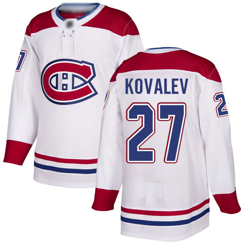 Reebok Men's Alexei Kovalev Authentic White Away Jersey: NHL #27 Montreal Canadiens