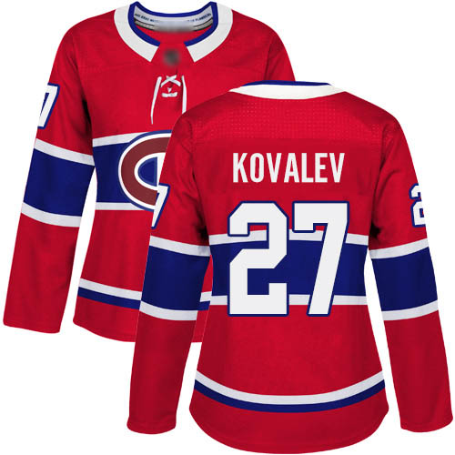 Adidas Women's Alexei Kovalev Authentic Red Home Jersey: NHL #27 Montreal Canadiens