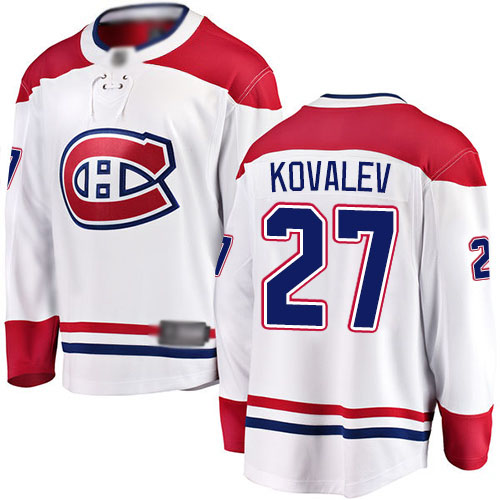 Fanatics Branded Youth Alexei Kovalev Breakaway White Away Jersey: NHL #27 Montreal Canadiens