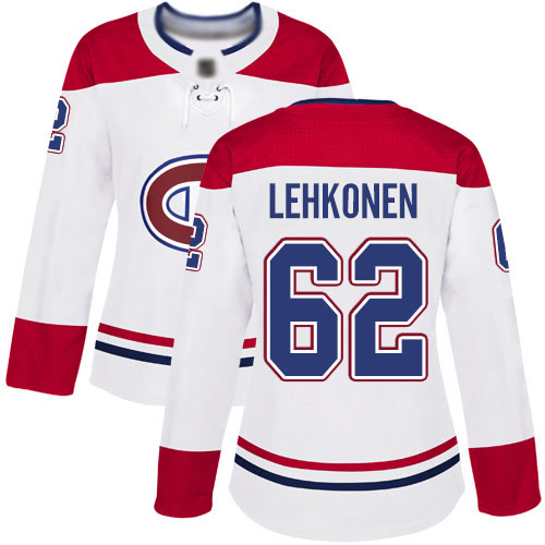 Reebok Women's Artturi Lehkonen Authentic White Away Jersey: NHL #62 Montreal Canadiens