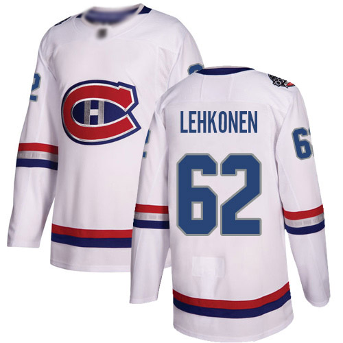 Adidas Men's Artturi Lehkonen Authentic White Jersey: NHL #62 Montreal Canadiens 2017 100 Classic
