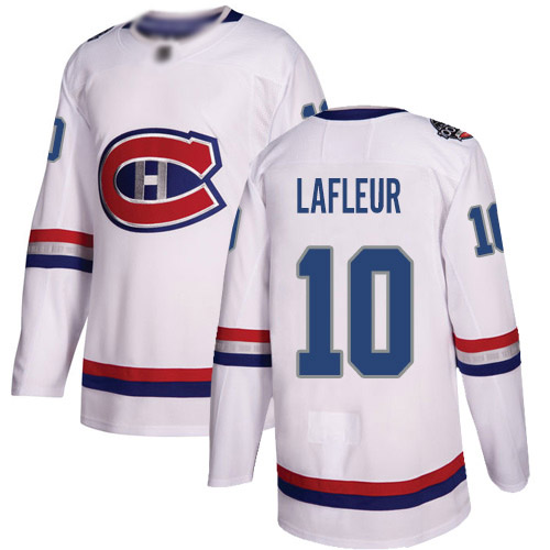 Adidas Men's Guy Lafleur Authentic White Jersey: NHL #10 Montreal Canadiens 2017 100 Classic