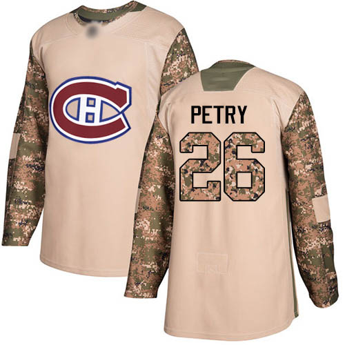 Men's Jeff Petry Authentic Camo Jersey: Hockey #26 Montreal Canadiens Veterans Day Practice