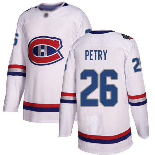 Youth Jeff Petry Authentic White Jersey: Hockey #26 Montreal Canadiens 2017 100 Classic