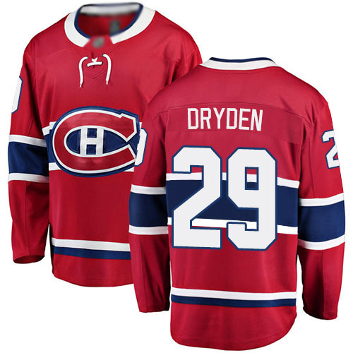 Fanatics Branded Men's Ken Dryden Breakaway Red Home Jersey: NHL #29 Montreal Canadiens