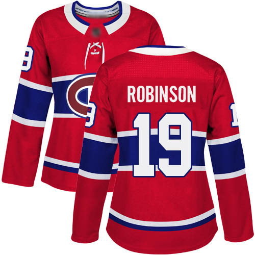 Adidas Women's Larry Robinson Authentic Red Home Jersey: NHL #19 Montreal Canadiens
