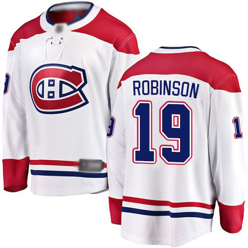 Fanatics Branded Men's Larry Robinson Breakaway White Away Jersey: NHL #19 Montreal Canadiens
