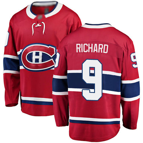 Fanatics Branded Youth Maurice Richard Breakaway Red Home Jersey: Hockey #9 Montreal Canadiens