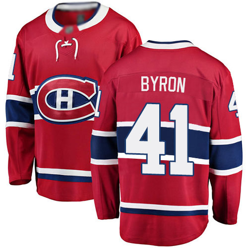 Fanatics Branded Youth Paul Byron Breakaway Red Home Jersey: NHL #41 Montreal Canadiens