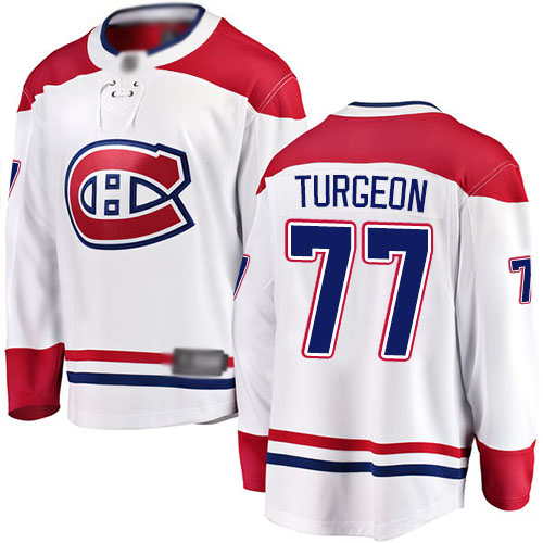 Fanatics Branded Men's Pierre Turgeon Breakaway White Away Jersey: Hockey #77 Montreal Canadiens