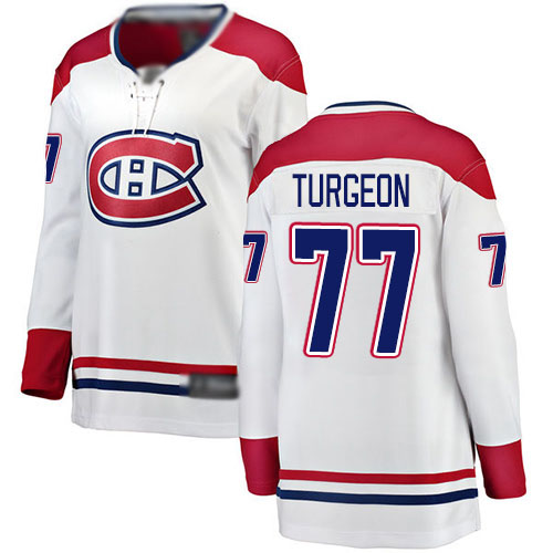 Fanatics Branded Women's Pierre Turgeon Breakaway White Away Jersey: Hockey #77 Montreal Canadiens