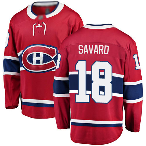 Fanatics Branded Men's Serge Savard Breakaway Red Home Jersey: NHL #18 Montreal Canadiens