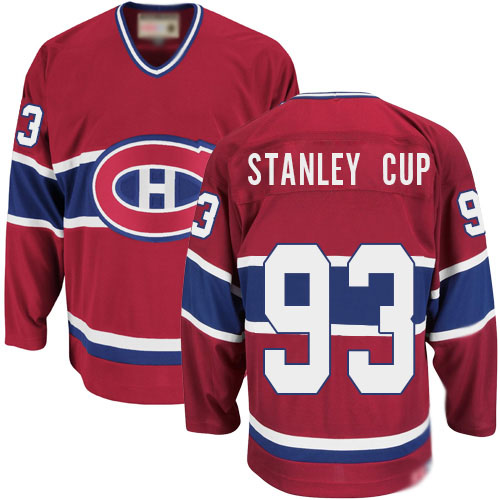 CCM Men's Stanley Cup Premier Red Jersey: NHL #93 Montreal Canadiens Throwback