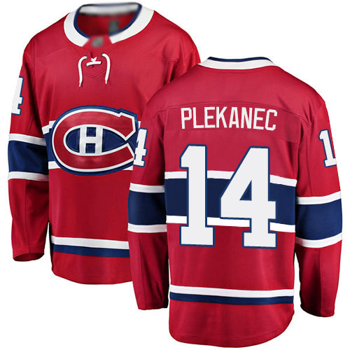 Fanatics Branded Men's Tomas Plekanec Breakaway Red Home Jersey: NHL #14 Montreal Canadiens
