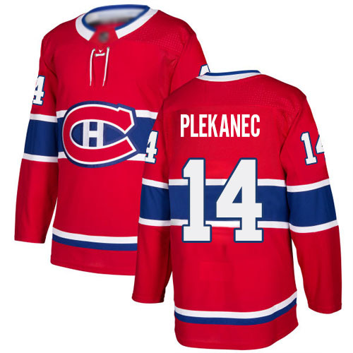 Adidas Men's Tomas Plekanec Premier Red Home Jersey: NHL #14 Montreal Canadiens