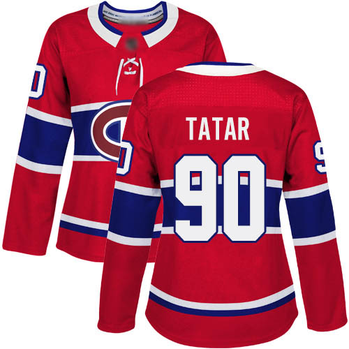 Adidas Women's Tomas Tatar Premier Red Home Jersey: NHL #90 Montreal Canadiens