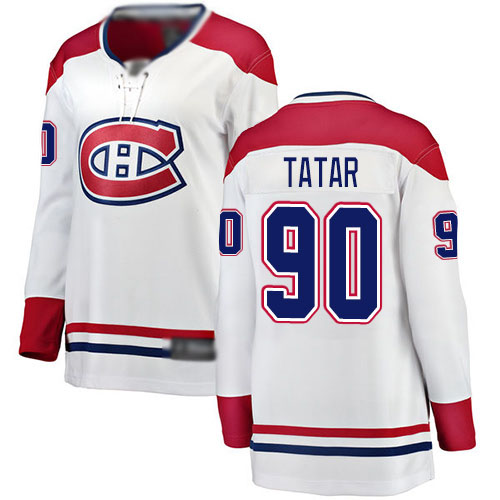 Fanatics Branded Women's Tomas Tatar Breakaway White Away Jersey: NHL #90 Montreal Canadiens