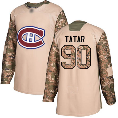 Adidas Youth Tomas Tatar Authentic Camo Jersey: NHL #90 Montreal Canadiens Veterans Day Practice