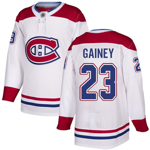 Reebok Men's Bob Gainey Authentic White Away Jersey: NHL #23 Montreal Canadiens