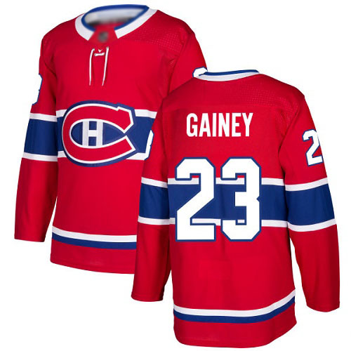 Adidas Youth Bob Gainey Authentic Red Home Jersey: NHL #23 Montreal Canadiens