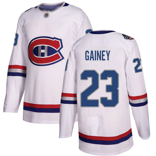 Adidas Men's Bob Gainey Authentic White Jersey: NHL #23 Montreal Canadiens 2017 100 Classic
