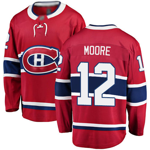 Fanatics Branded Youth Dickie Moore Breakaway Red Home Jersey: Hockey #12 Montreal Canadiens