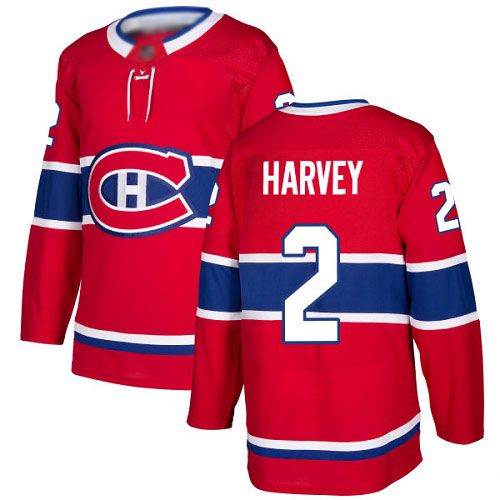 Adidas Youth Doug Harvey Premier Red Home Jersey: NHL #2 Montreal Canadiens