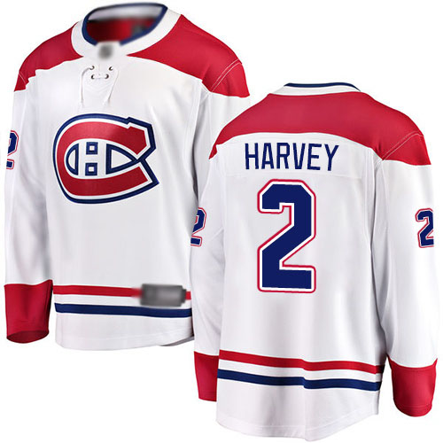 Fanatics Branded Youth Doug Harvey Breakaway White Away Jersey: NHL #2 Montreal Canadiens