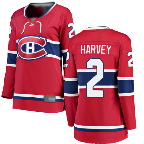 Fanatics Branded Women's Doug Harvey Breakaway Red Home Jersey: NHL #2 Montreal Canadiens