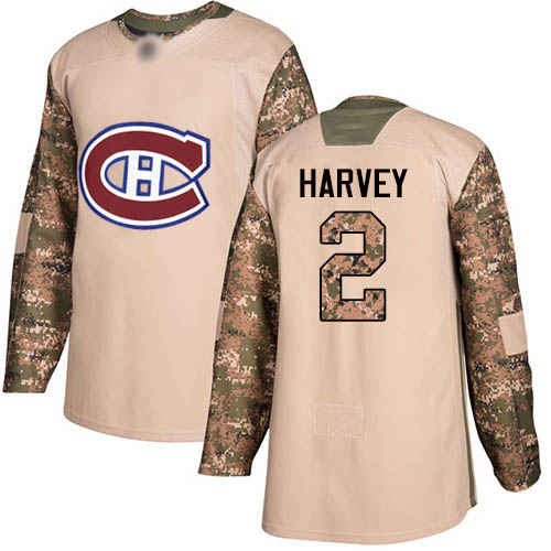 Adidas Men's Doug Harvey Authentic Camo Jersey: NHL #2 Montreal Canadiens Veterans Day Practice
