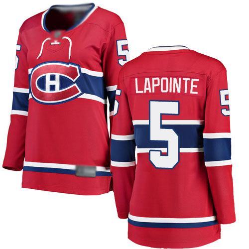 Fanatics Branded Women's Guy Lapointe Breakaway Red Home Jersey: Hockey #5 Montreal Canadiens