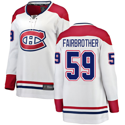 Reebok Women's Jeremiah Addison Authentic White Away Jersey: NHL #64 Montreal Canadiens