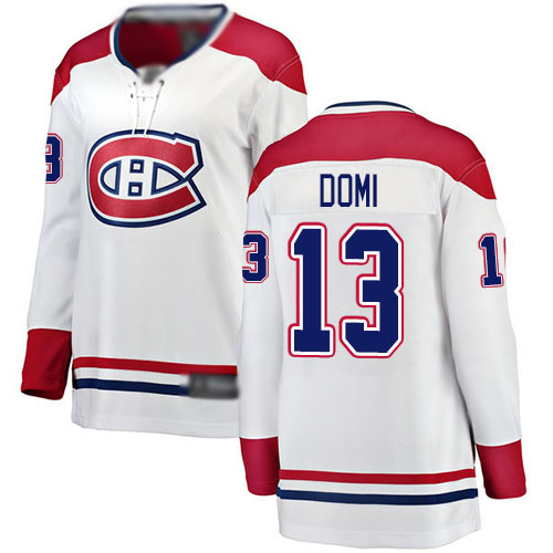 Fanatics Branded Women's Max Domi Breakaway White Away Jersey: NHL #13 Montreal Canadiens