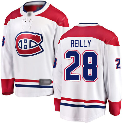 Fanatics Branded Men's Mike Reilly Breakaway White Away Jersey: NHL #28 Montreal Canadiens