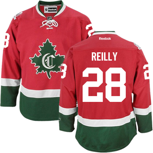 Reebok Men's Mike Reilly Authentic Red Third Jersey: NHL #28 Montreal Canadiens New CD