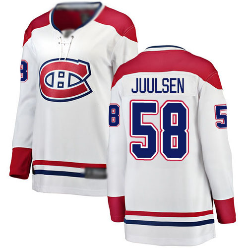Fanatics Branded Women's Noah Juulsen Breakaway White Away Jersey: Hockey #58 Montreal Canadiens
