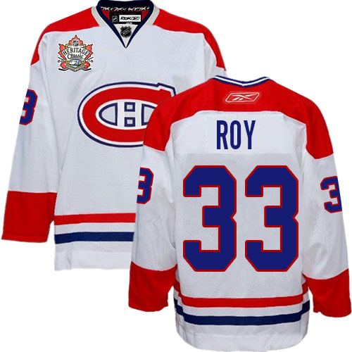 Reebok Men's Patrick Roy Premier White Jersey: NHL #33 Montreal Canadiens Heritage Classic