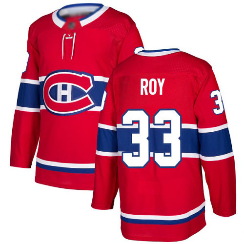 Adidas Youth Patrick Roy Authentic Red Home Jersey: NHL #33 Montreal Canadiens