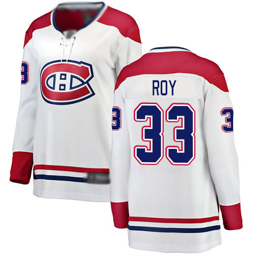 Fanatics Branded Women's Patrick Roy Breakaway White Away Jersey: NHL #33 Montreal Canadiens