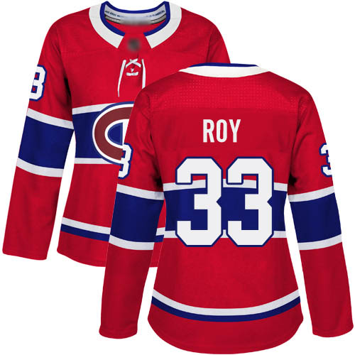 Adidas Women's Patrick Roy Authentic Red Home Jersey: NHL #33 Montreal Canadiens