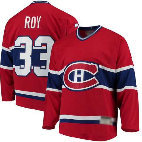 Fanatics Branded Men's Patrick Roy Breakaway Red Home Jersey: NHL #33 Montreal Canadiens