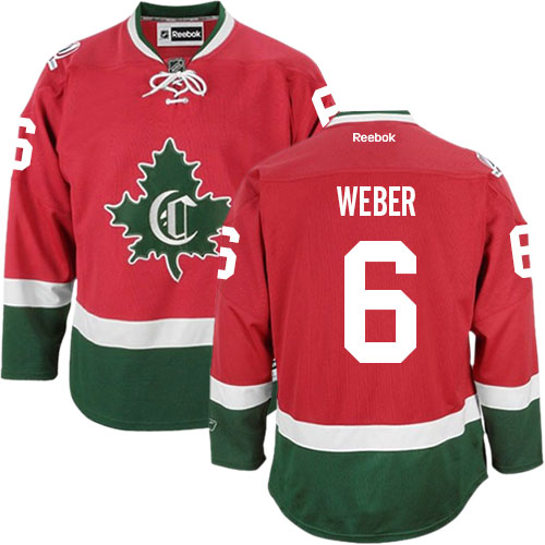 Reebok Men's Shea Weber Authentic Red Third Jersey: NHL #6 Montreal Canadiens New CD