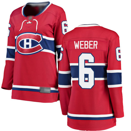 Fanatics Branded Women's Shea Weber Breakaway Red Home Jersey: NHL #6 Montreal Canadiens