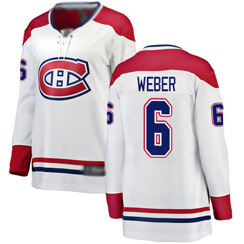 Fanatics Branded Women's Shea Weber Breakaway White Away Jersey: NHL #6 Montreal Canadiens