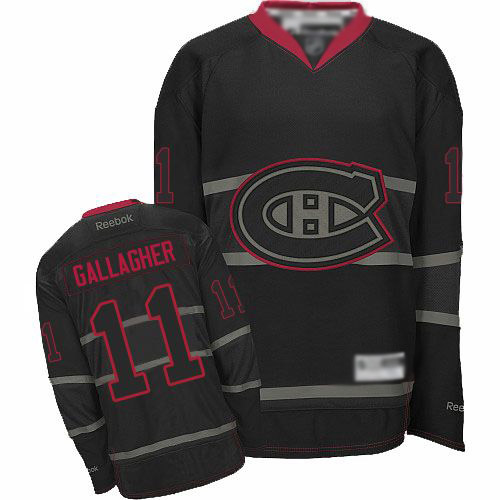 Reebok Men's Brendan Gallagher Premier Black Ice Jersey: NHL #11 Montreal Canadiens
