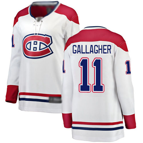Fanatics Branded Women's Brendan Gallagher Breakaway White Away Jersey: NHL #11 Montreal Canadiens