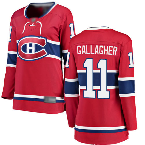 Fanatics Branded Women's Brendan Gallagher Breakaway Red Home Jersey: NHL #11 Montreal Canadiens