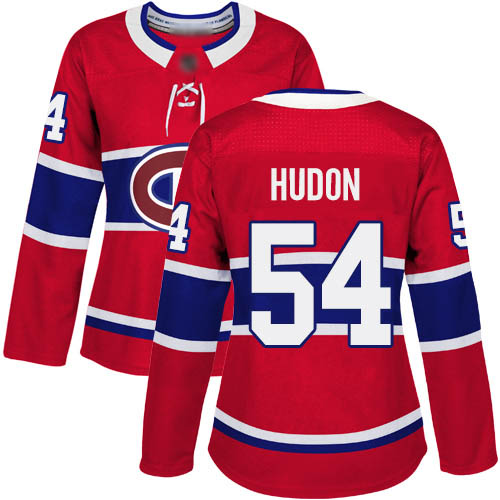 Adidas Women's Charles Hudon Premier Red Home Jersey: NHL #54 Montreal Canadiens