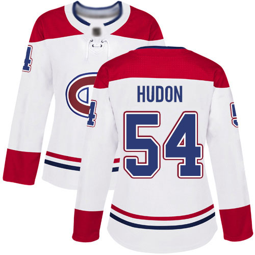 Reebok Women's Charles Hudon Authentic White Away Jersey: NHL #54 Montreal Canadiens