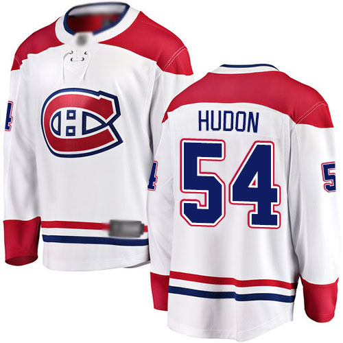 Fanatics Branded Men's Charles Hudon Breakaway White Away Jersey: NHL #54 Montreal Canadiens